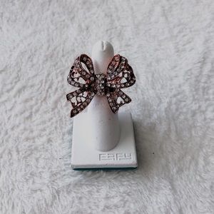 Rose Gold Bow Stretch Band Ring All $8 and under items 3 for $15